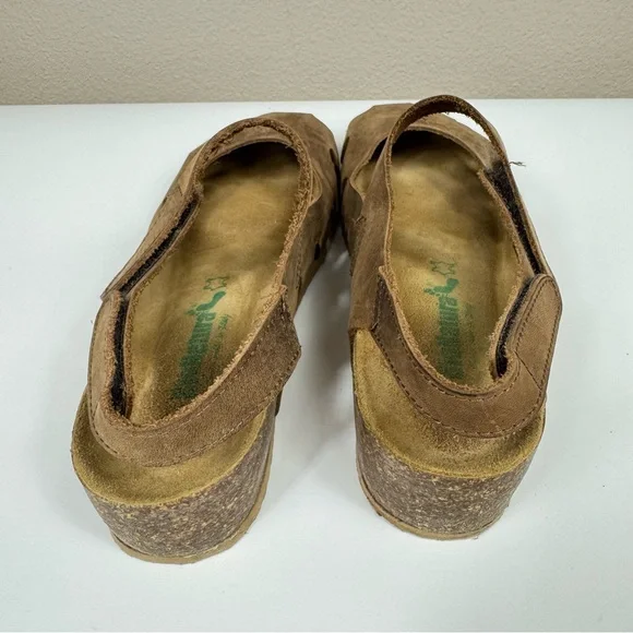Bionatura leather Mary Jane cork heel shoes Brown Comfort - Picture 7 of 12